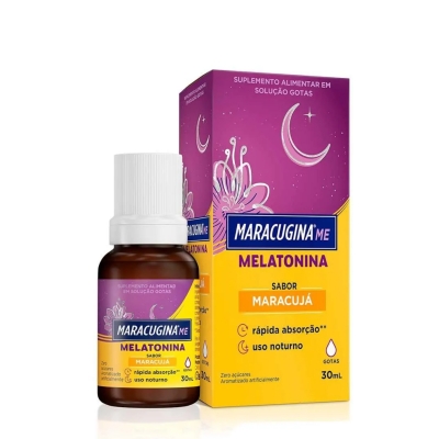 Maracugina Me Melatonina Gotas Sabor Maracujá 30ml
