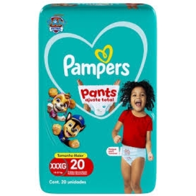 Fralda Pampers Pants Ajuste Total Mega XXXG 20 Unidades