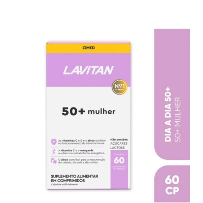 Lavitan 50+ Mulher Polivitamínico 60 Cápsulas