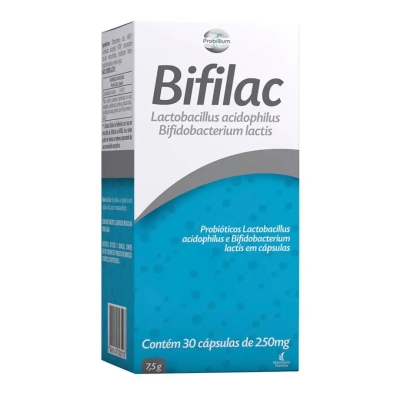 Probiótico Bifilac 250mg 30 Cápsulas