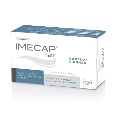 Suplemento Alimentar Imecap Hair Cabelos e Unhas 60 Cápsulas