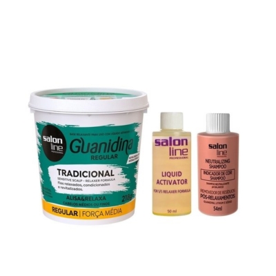 Creme Alisa E Relaxa Salon Line Tradicional Guanidina Regular 218G