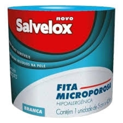 Fita Microporosa Salvelox Branca 5cm X 4,5mts 