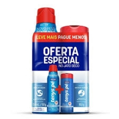 Kit Baruel Desodorante Para Os Pés Tenys Pé Pó Original 100g + Tenys Pé Jato Seco Original 92g