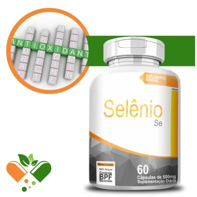 Selênio 500mg 60 Cápsulas - 4Elementos