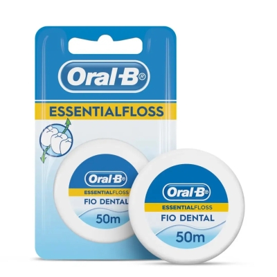 Fio Dental Oral-B Essential Floss Encerado 50 Metros