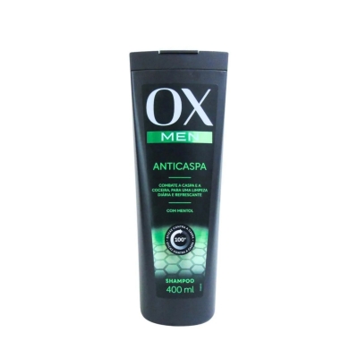 Shampoo Anticaspa Ox Men com Mentol 400ml