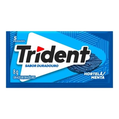 Goma de Mascar Trident Sem Açúcar Hortelã 8g