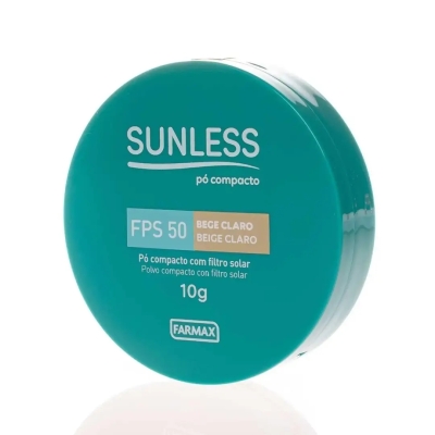 Pó Compacto com Filtro Solar FPS50 Sunless 10g - Bege Claro