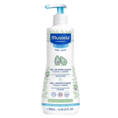 Gel Lavante Mustela Bebê Suave Corpo e Cabelo 500ml