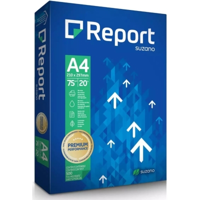 Papel Sulfite Premium Suzano Report A4 500 Folhas