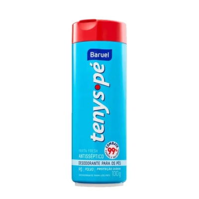 Talco Desodorante para Pés Tenys Pé Menta Fresh 100 G
