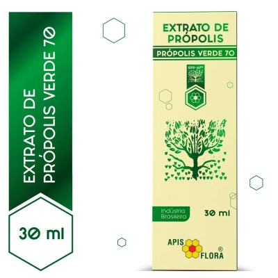 Extrato de Própolis Verde 70 Apis Flora Solução Gotas 30ml