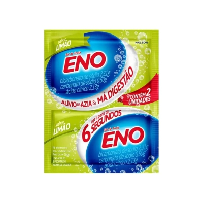 Sal de Fruta Eno Limão Pó Efervescente 5g 2 Envelopes