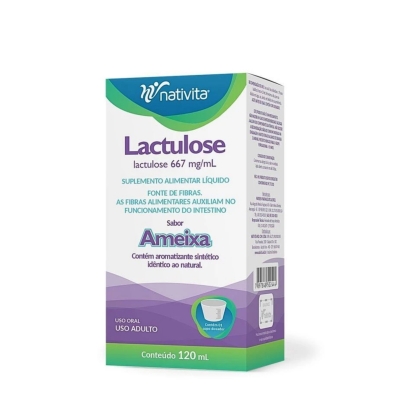 Lactulose 667mg/ml 120ml ameixa nativita