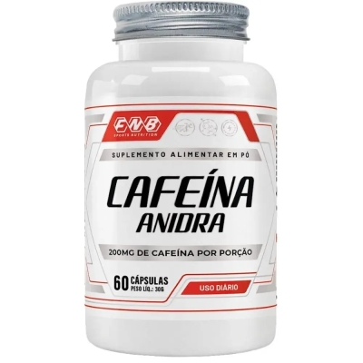 Suplemento Alimentar Cafeína Anidra 200Mg 60 Cápsulas - Fnb Sports