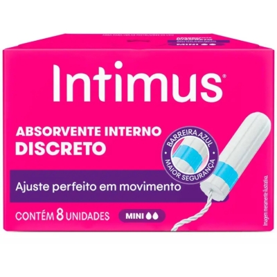 Absorvente Interno Intimus Discreto Mini 8 Unidades