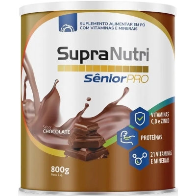 Suplemeto Alimentar SupraNutri Sênior Pro Chocolate 800g