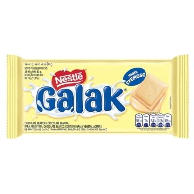 Chocolate Branco Nestlé Galak Tablete 80g