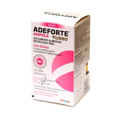 Suplemento Vitamínico Adeforte Turbo + Biotina 3ml