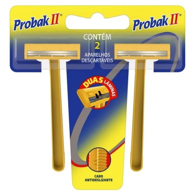 Probak II Barbeador Descartável com 2 Unidades