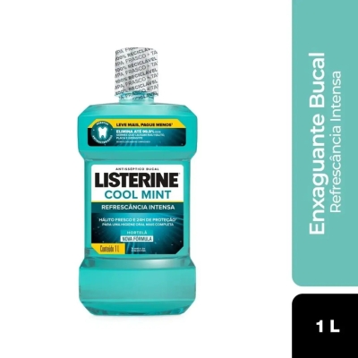 Antisséptico Bucal Listerine Cool Mint Refrescância Intensa 1L