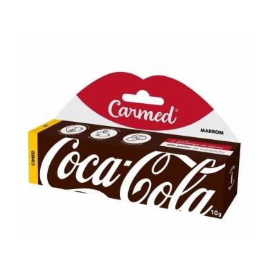 Hidratante Labial Carmed Coca-Cola Marrom 10g