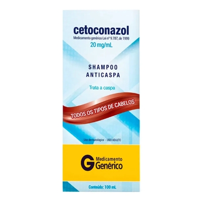 Cetoconazol 20mg/ml Shampoo Anticaspa 100ml Genérico Cimed 
