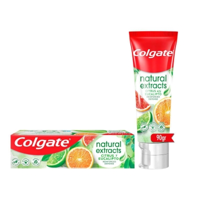 Creme Dental Colgate Natural Extracts Defesa Reforçada Citrus e Eucalipto 90g