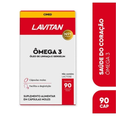 Suplemento Alimentar Lavitan Ômega 3 Mais 90 Cápsulas