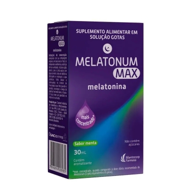 Melatonum Max Melatonina Sabor Menta Gotas 30ml
