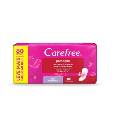 Protetor Diário Carefree Proteção Com Perfume 80 Unidades