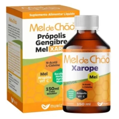 Xarope Mel de Chao Propolis Gengibre Mel 150ml Muwiz