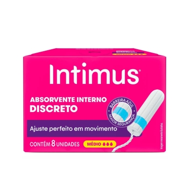 Absorvente Interno Intimus Discreto Médio 8 Unidades