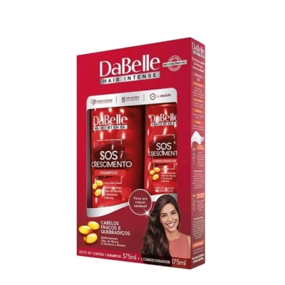 Kit Dabelle SOS Crescimento Shampoo 375ml E Condicionador 175ml