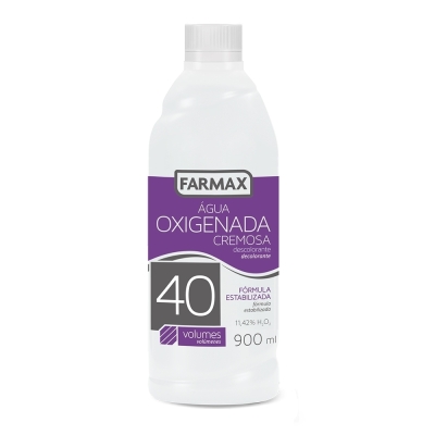 Agua oxig crem 40vol 900ml farmax