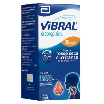 Vibral Dropropizina 30mg/ml Solução de Uso Oral Frasco Gotejador 10ml