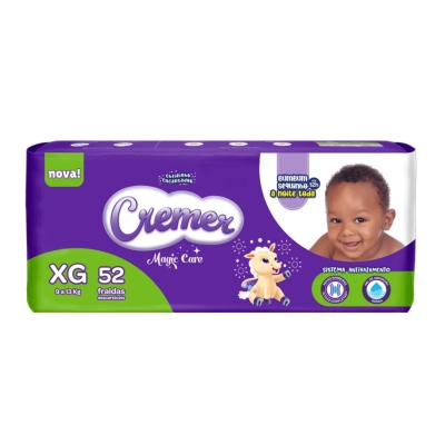 Fralda Cremer Disney Baby Hiper XG 52 Unidades 