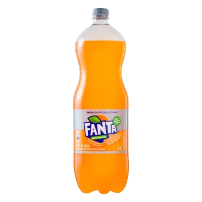Refrigerante Fanta Laranja Zero Adição de Açúcar Fanta 2 Litros 