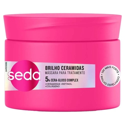 Máscara de Tratamento Seda 5% Cera Gloss Complex Brilho Ceramidas 300g
