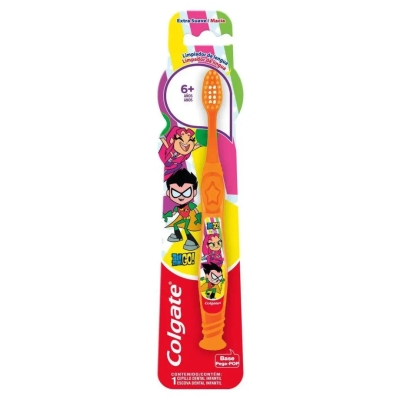 Escova de Dente Colgate Infantil Smiles Titans Go 6+ Anos Extra Macia 1 Unidade