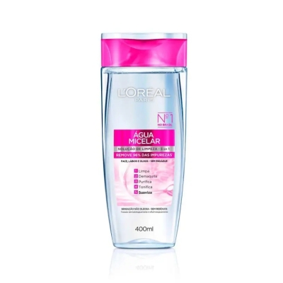 Loréal Paris Água Micelar 400ml Solução de Limpeza 5 em 1 