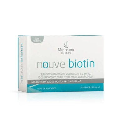 Mantecorp Nouve Biotin Cabelo Pele e Unha 30 Cápsulas