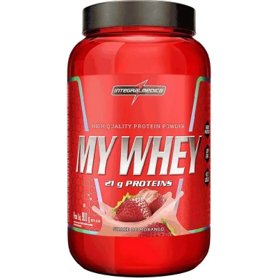 My Whey - Sabor Shake de Morango 900g - Integralmédica