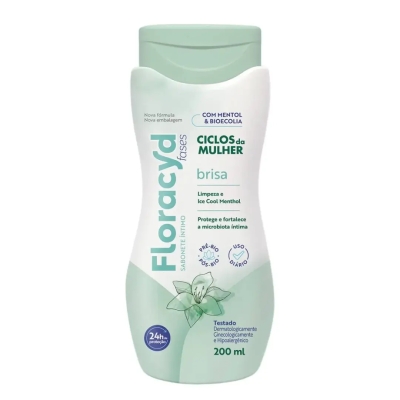 Sabonete Líquido Íntimo Floracyd Brisa Ciclos da Mulher 200ml