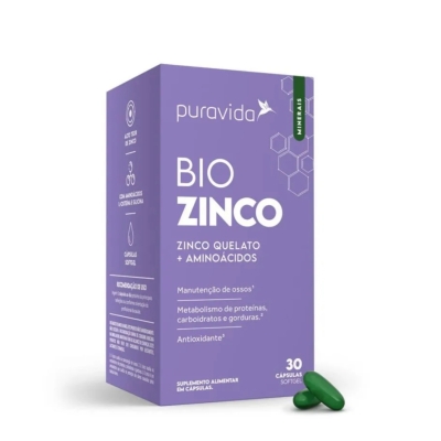Puravida Bio Zinco 30 Cápsulas