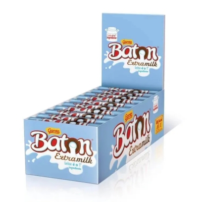 CHOCOLATE AO LEITE EXTRAMILK GAROTO BATON 16G