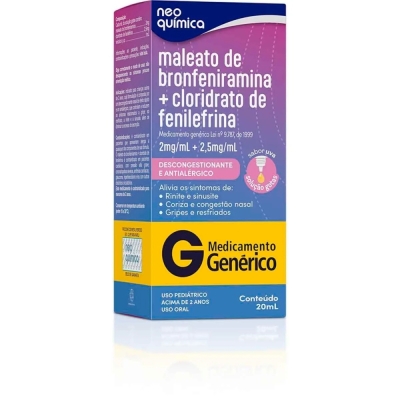 Bronfeniramina+fenilf gotas 20ml g.neo quimica