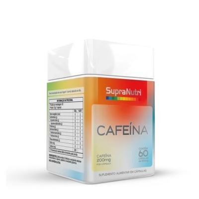 Supra Nutri Cafeína 200mg 60 Cápsulas