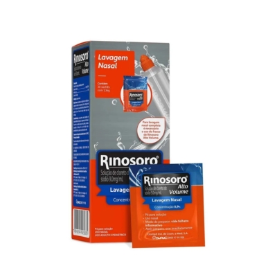 Rinosoro Alto Volume 9,0mg/ml Descongestionante Spray 30 Sachês